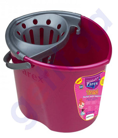 Buy Parex Trend Cleaning Bucket with Squeeze Unit Doha Qatar