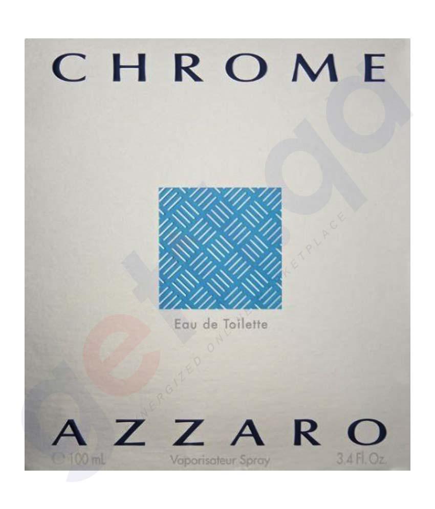 BUY AZZARO CHROME EDT 100ML FOR MEN IN QATAR | HOME DELIVERY WITH COD ON ALL ORDERS ALL OVER QATAR FROM GETIT.QA