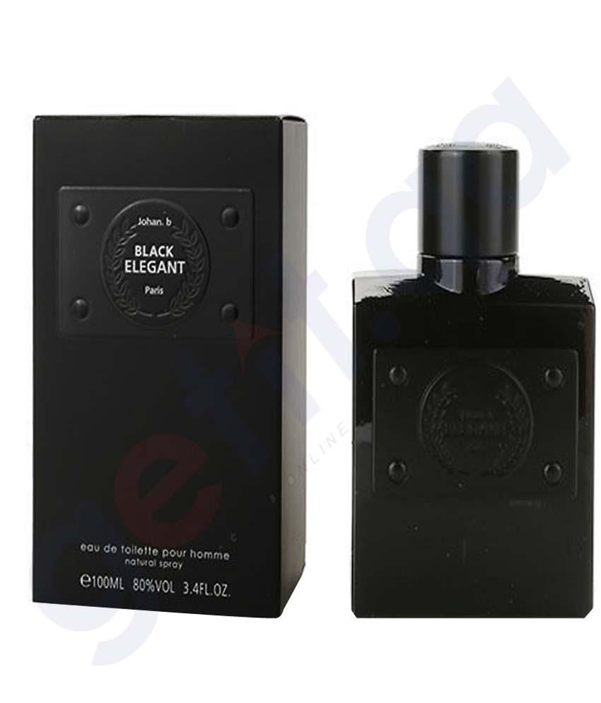 BUY JOHAN B ELEGANT BLACK EDT 100ML FOR MEN IN QATAR | HOME DELIVERY WITH COD ON ALL ORDERS ALL OVER QATAR FROM GETIT.QA