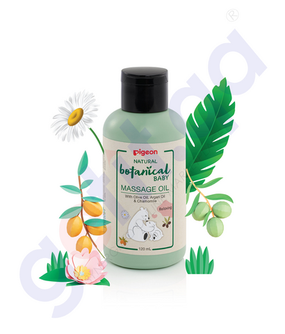 BUY PIGEON NATURAL BOTANICAL MASSAGE OIL 120ML IN QATAR | HOME DELIVERY WITH COD ON ALL ORDERS ALL OVER QATAR FROM GETIT.QA