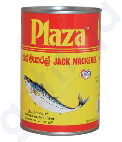 Buy Best Priced Plaza Jack Mackerel 425g in Doha Qatar
