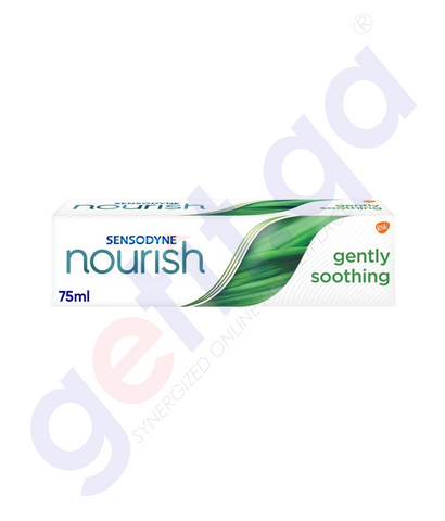 BUY SENSODYNE NOURISH GENTLY SOOTHING TOOTHPASTE 75ML IN QATAR | HOME DELIVERY WITH COD ON ALL ORDERS ALL OVER QATAR FROM GETIT.QA