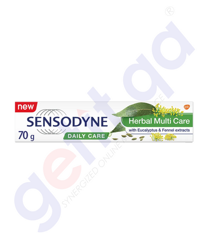 BUY SENSODYNE HERBAL MULTICARE TOOTHPASTE 70 ML IN QATAR | HOME DELIVERY WITH COD ON ALL ORDERS ALL OVER QATAR FROM GETIT.QA