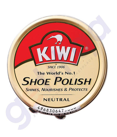 Shoe Polish - KIWI SHOE POLISH- NEUTRAL, LIGHT TAN & DARK TAN 50ML