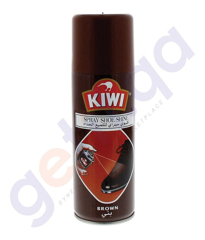 Shoe Polish - KIWI SPRAY SHOE SHINE BROWN & BLACK- 200ML