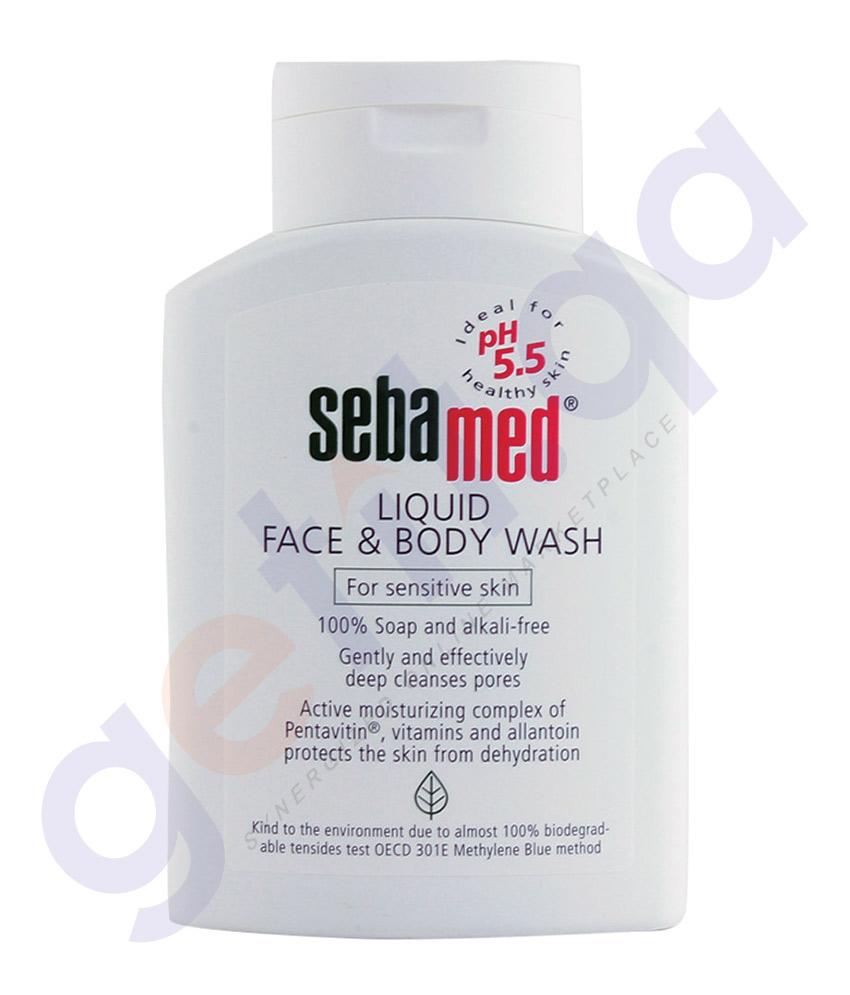 BUY SEBAMED FACE AND BODY WASH 200ML IN QATAR | HOME DELIVERY WITH COD ON ALL ORDERS ALL OVER QATAR FROM GETIT.QA