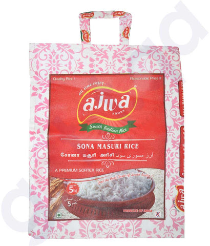 Buy Quality Ajwa Sona Massuri Rice 5kg Online in Doha Qatar
