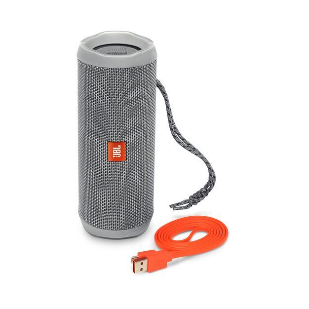 Speakers - JBL - Flip 4 Portable Bluetooth Speaker - Grey