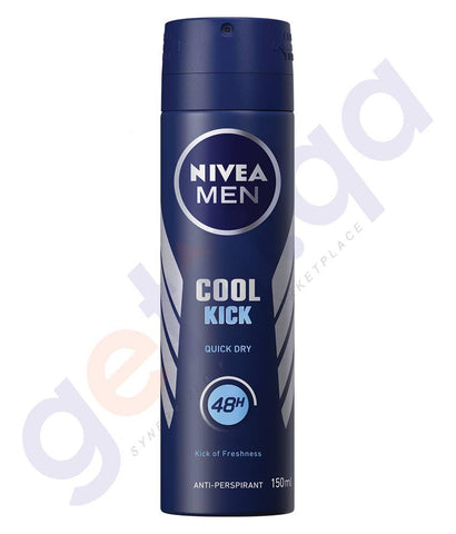 SPRAY - NIVEA 150ML MEN COOL KICK DEODORANT (82883)