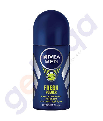 SPRAY - NIVEA 50ML MEN FRESH POWER WITH MUSK SCENT (82914)