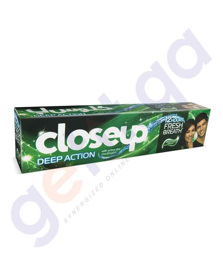 TOOTH PASTE - CLOSEUP 120ML DEEP ACTION MENTHOL FRESH TOOTHPASTE