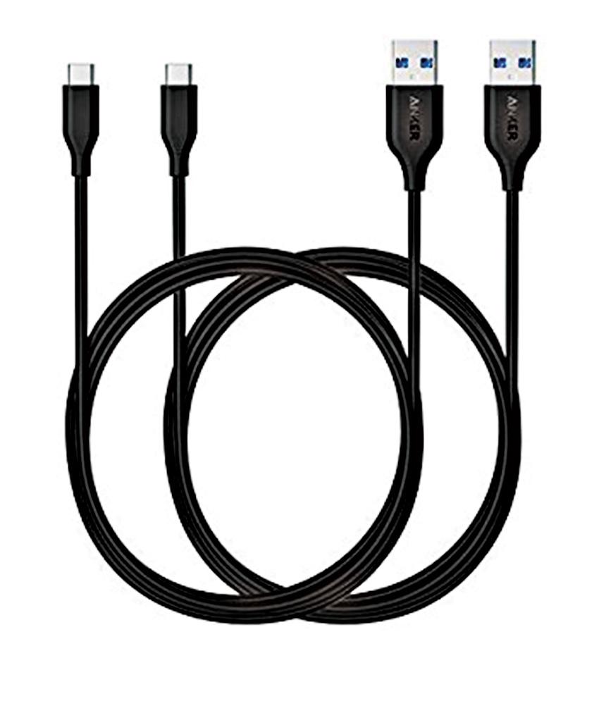 USB Cable - Anker PowerLine+ USB-C To USB-A 3.0 UN (3FT) A8168HA1 - Grey ( ANDROID)