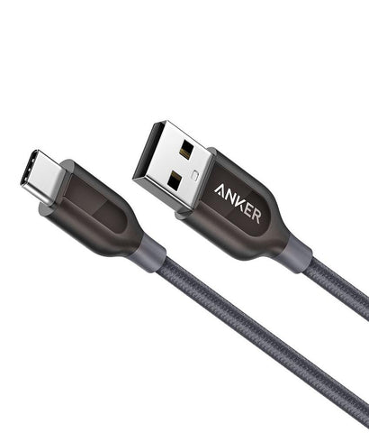 USB Cable - Anker PowerLine+ USB-C To USB-C 2.0 With Pouch (3FT) - Grey ( ANDROID)