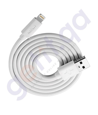USB Cable - MILI LIGHTNING TO USB CABLE 2 METER - HI-L30 WHITE
