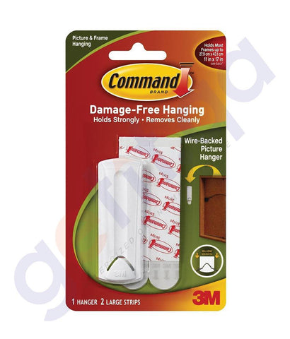 3M COMMAND WIRE BACKED PIC HANGER/STRIPS REGULAR IN QATAR
