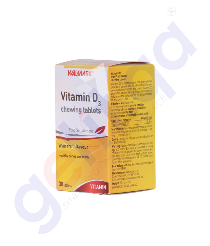GETIT.QA Buy WALMARK VITAMIN D3 400 IU CHEWING 30 TABLETS Doha Qatar