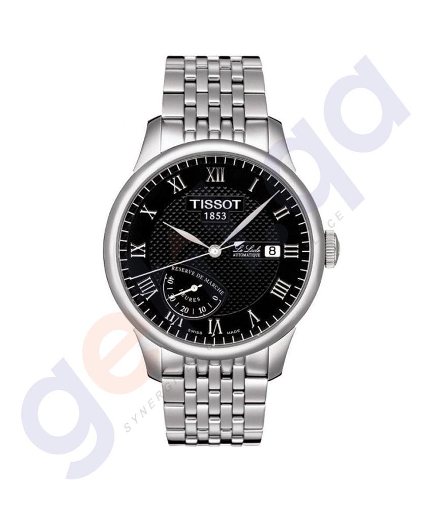 GETIT.QA BUY TISSOT LE LOCLE BLACK DIAL MENS WATCH