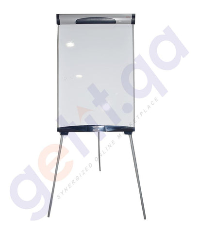 WHITE BOARD - FLIP CHART BOARD  675 X 1040MM +3 LEG STAND BY AMITCO
