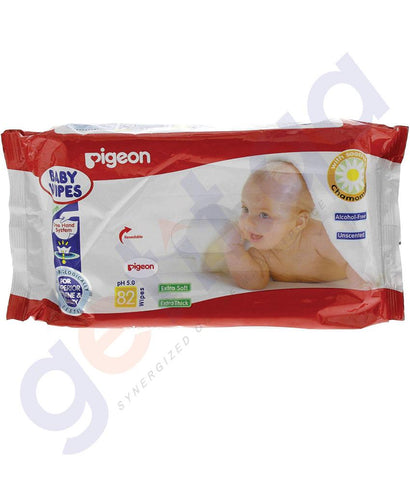 BUY PIGEON EXTRA SOFT & EXTRA THICK WIPES 82 PCS IN QATAR | HOME DELIVERY WITH COD ON ALL ORDERS ALL OVER QATAR FROM GETIT.QA