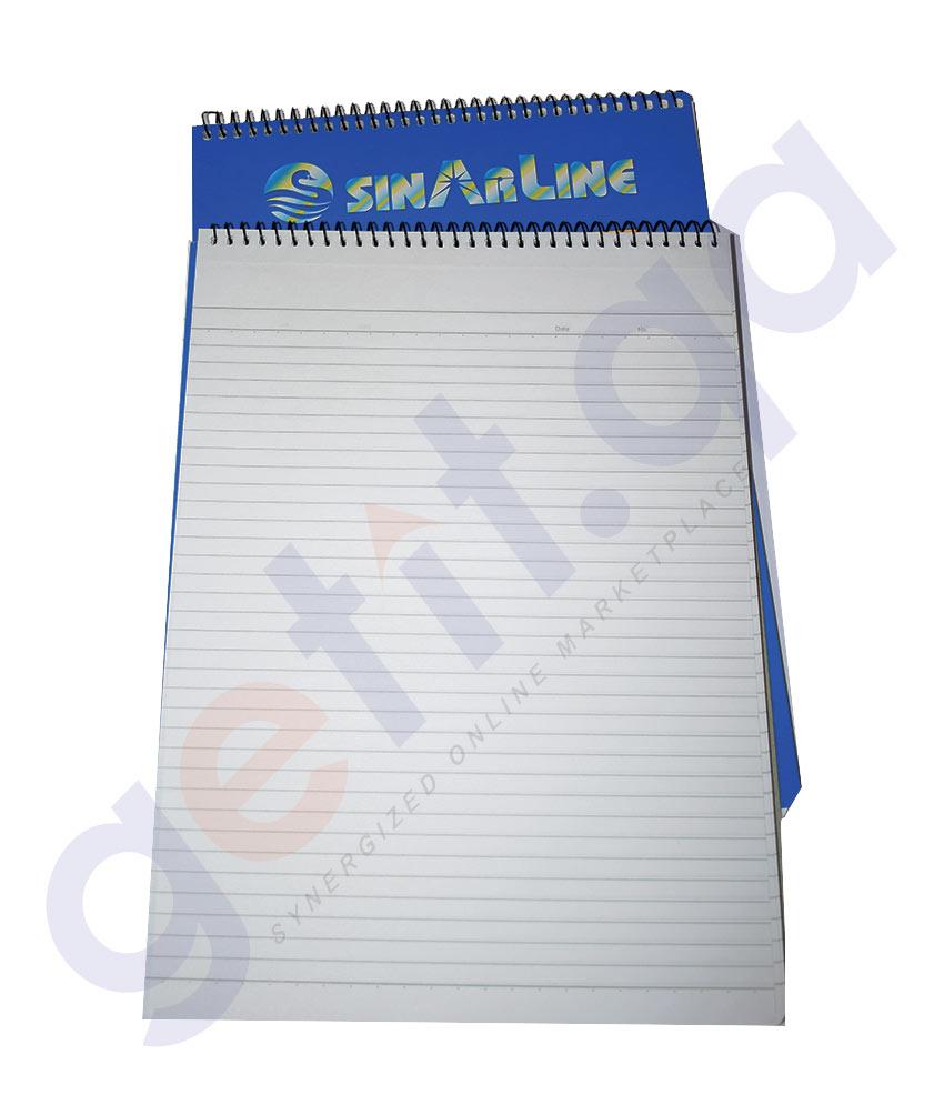 WRITING PAD - WRITING PAD  A4 TOP SPIRAL SP03846 BY SINAR